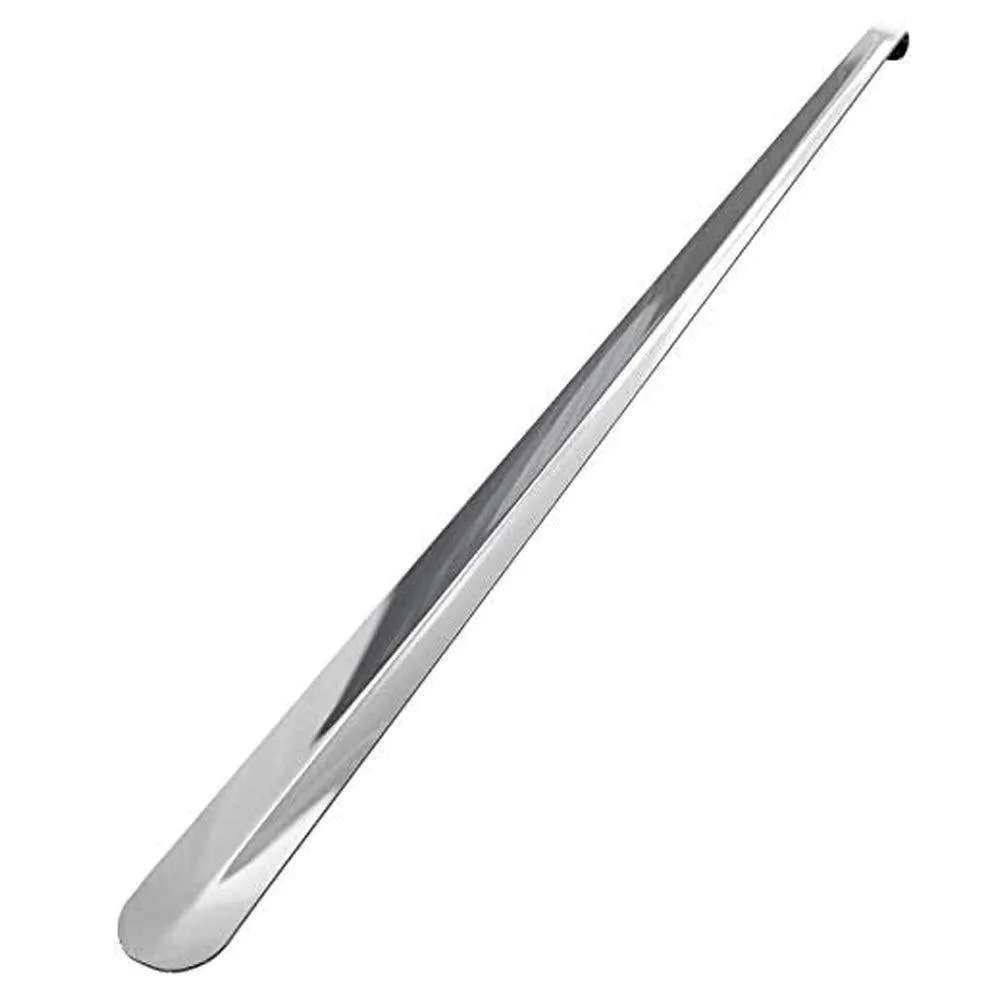 31.5" Extra Long Shoehorn,Stainless Steel Shoe Horn,Long Handle Durable Metal Boot Horn with Hook