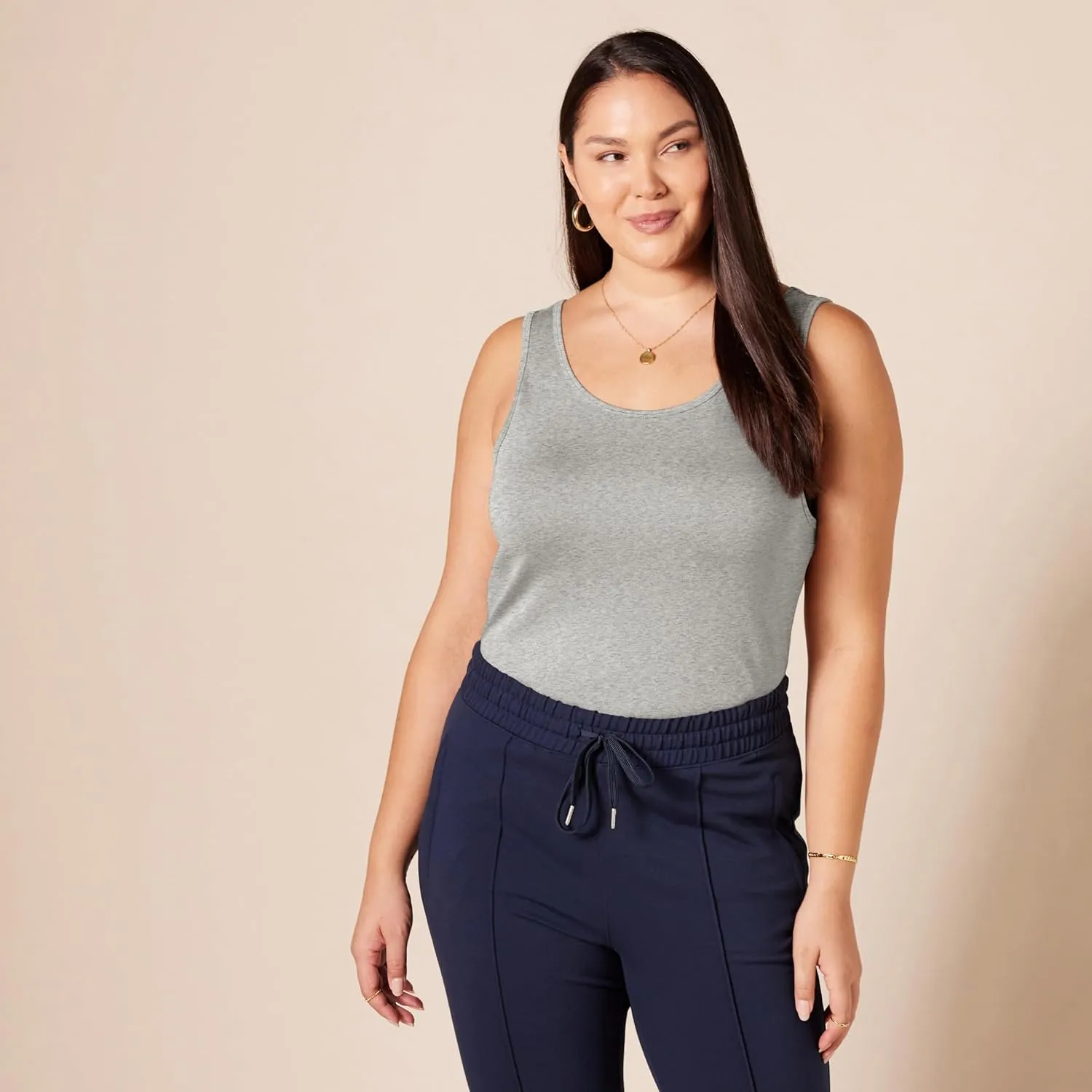 Amazon Essentials Women's Slim-Fit Tank Top, Pack of 2