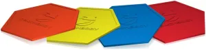 Beachbody Agility Kit, Speed, and Agility Training Markers for HIIT, Cardio, Plyometric Training, Perfect for Indoor and Outdoor Fitness Workouts, 4 Color Coded Markers Included