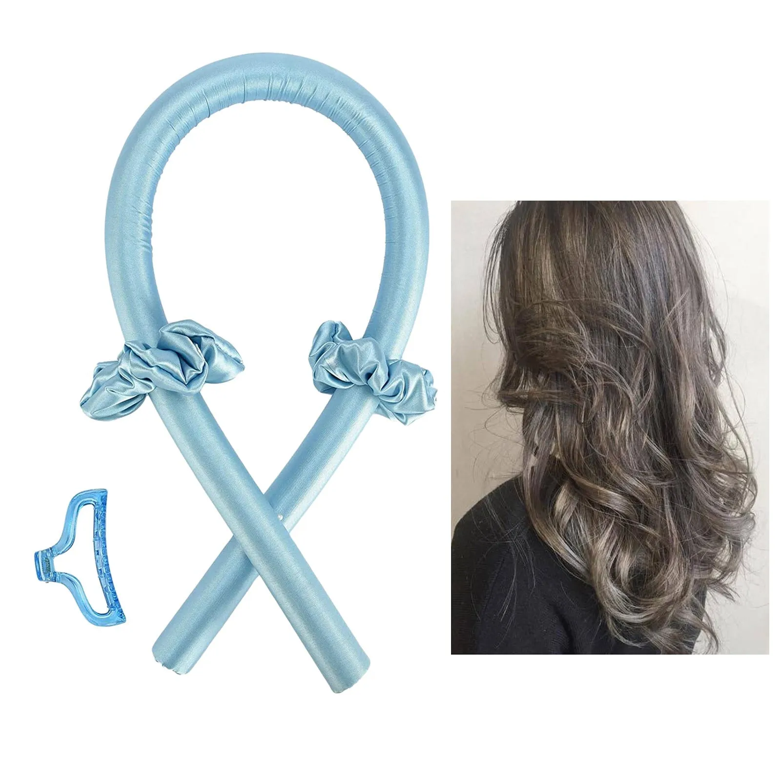 Beauty Heatless Curling Rod Headband Lazy Curler Set