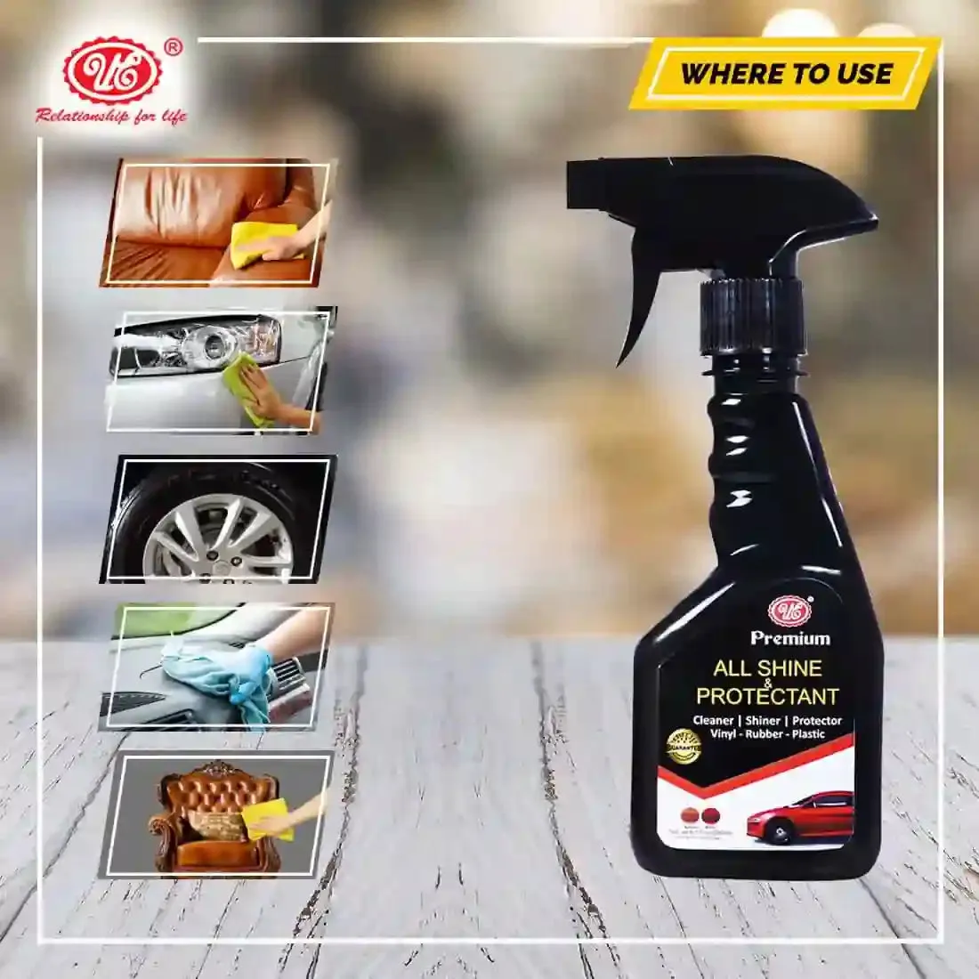 Car Care Kit | Car Shampoo | All Shine | Dashboard Cleaner | Liquid Wax | Car Interior Foaming Cleaner | Free Microfiber Cloth ( All in One )