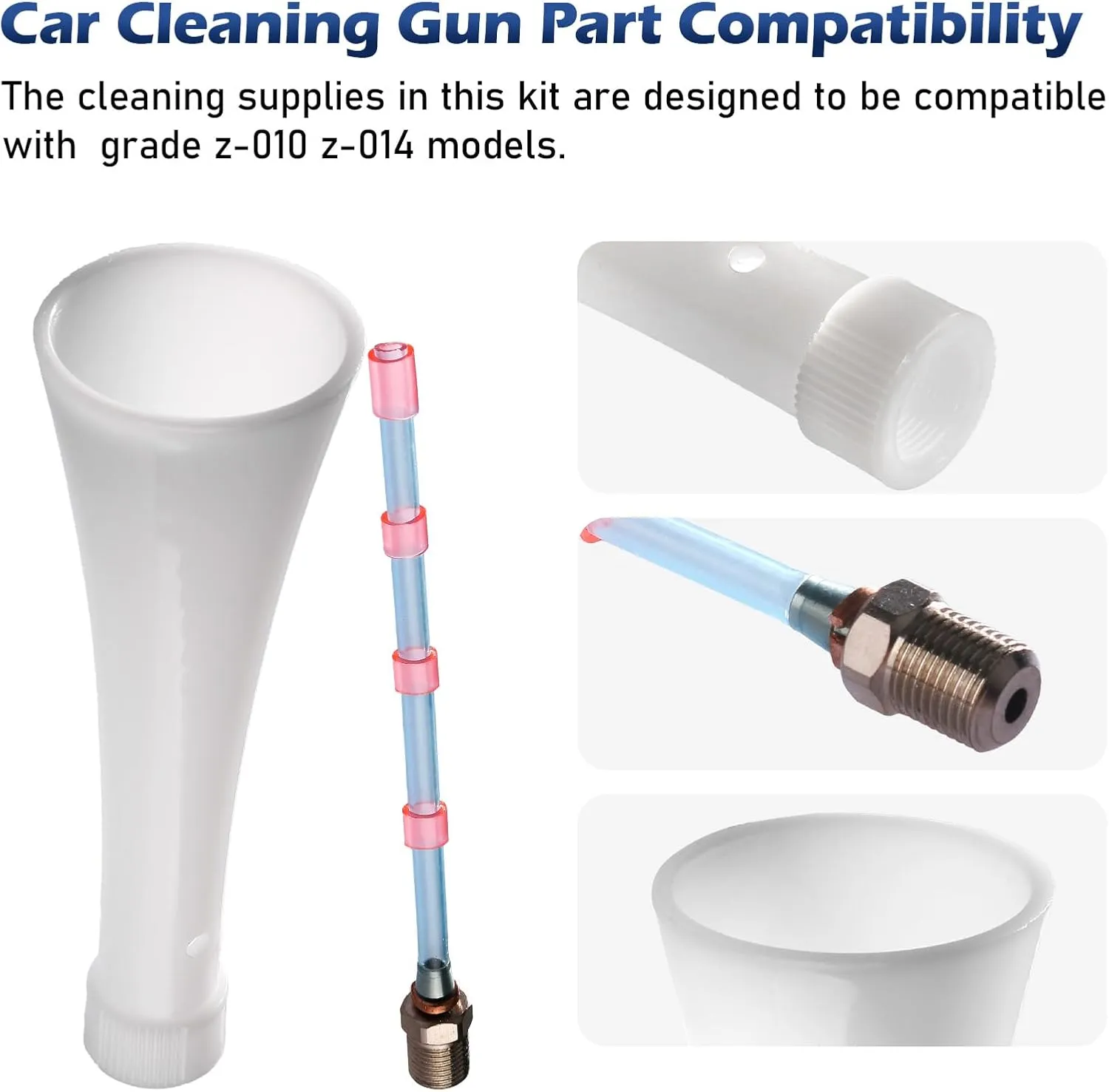 Car Cleaning Gun Part for Tornador Car Blow Out Tool Weighted Tube for Tornador Rubber Hose with Threaded Cap (Rubber Hose(1))