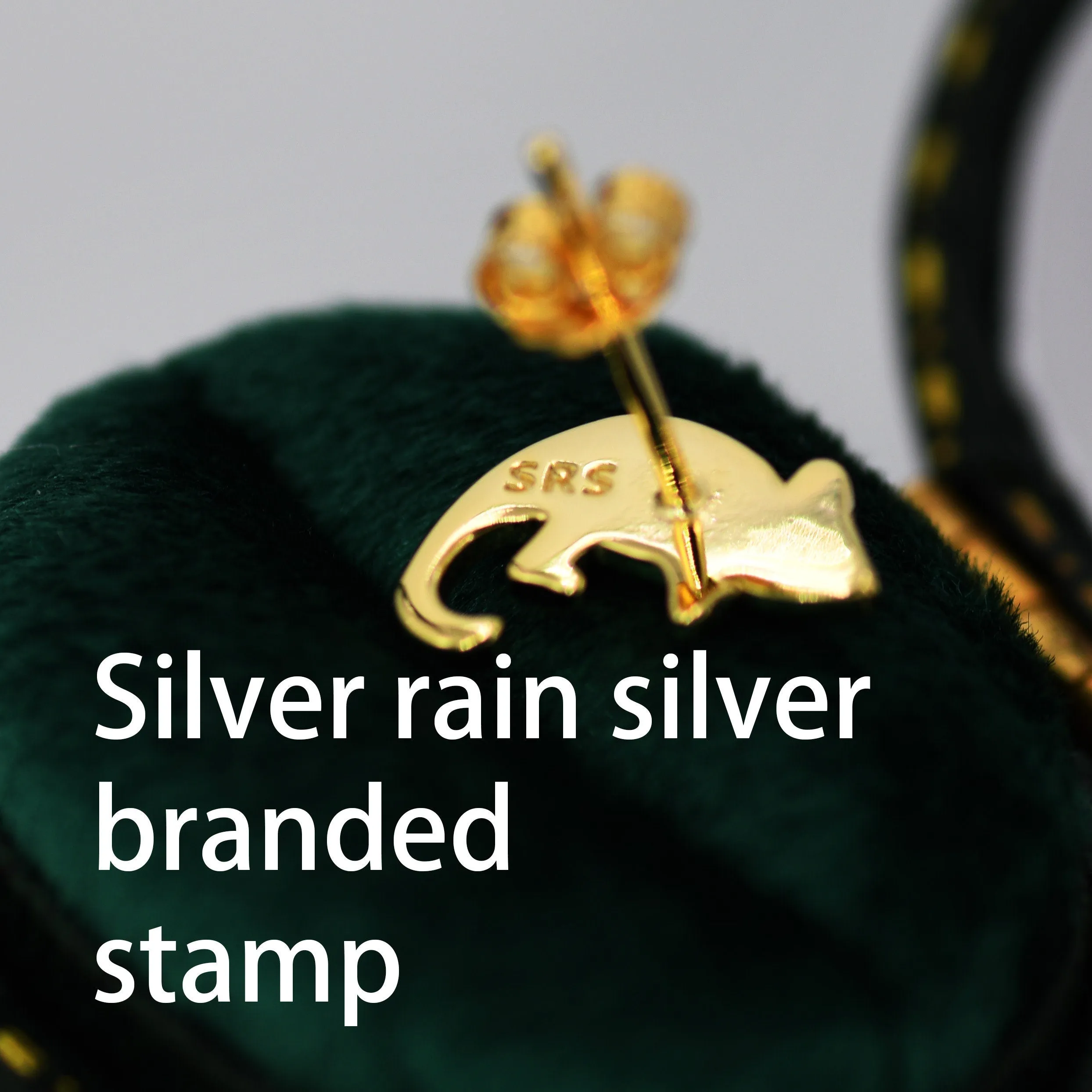 Chameleon Stud Earrings in Sterling Silver, Silver or Gold, Nature Inspired Animal Earrings, Lizard Earrings