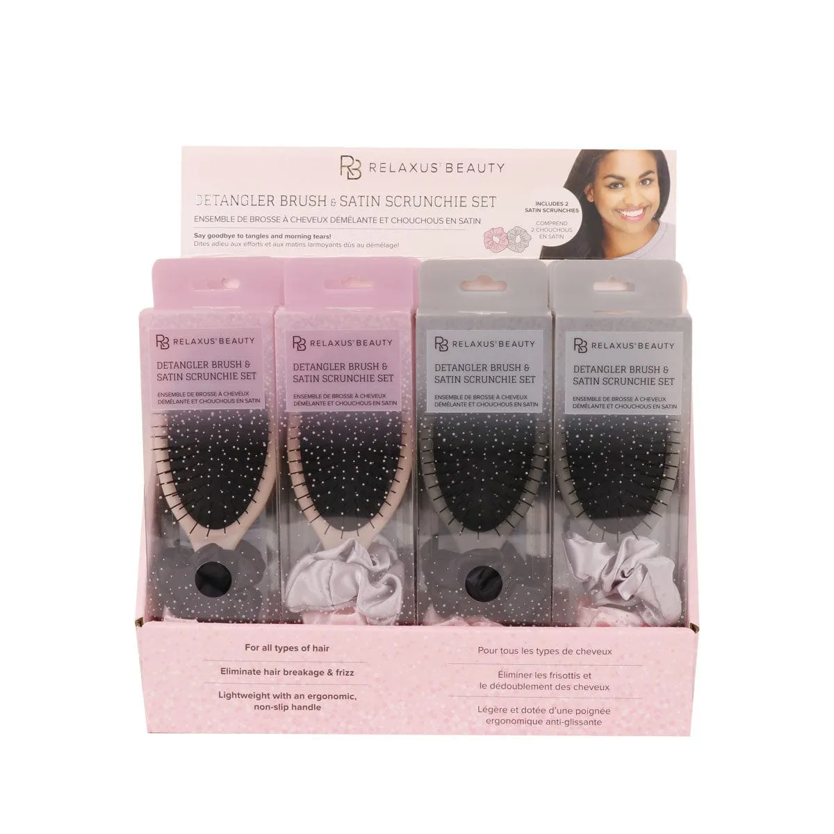 Detangling Brush & Scrunchie Set (Various Designs)