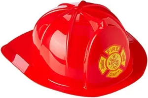 Dress Up America Firefighter Helmet - Fireman's Hat for Adults- Firefighter Costume Accessory - One Size Fits Most