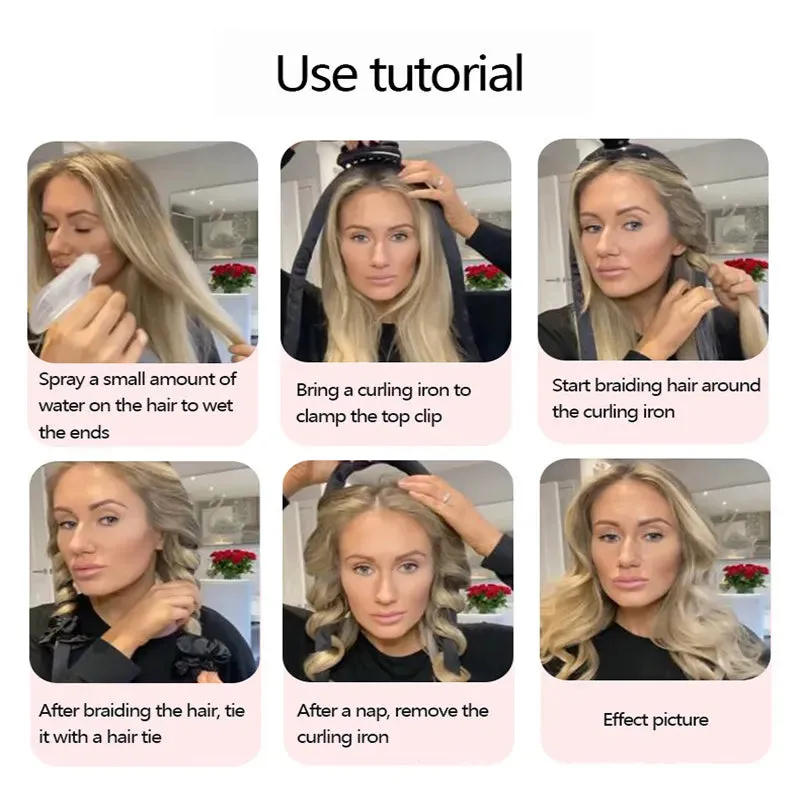 Heatless Curling Rod Headband Ribbon Silk Giveaway