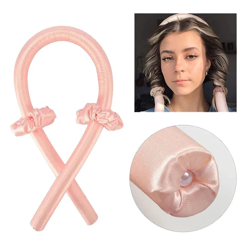 Heatless Curling Rod Headband Ribbon Silk Giveaway
