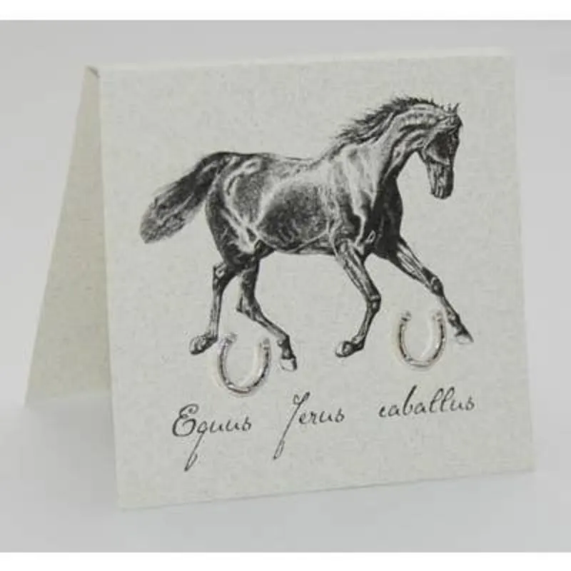 Horseshoe Earrings in Sterling Silver