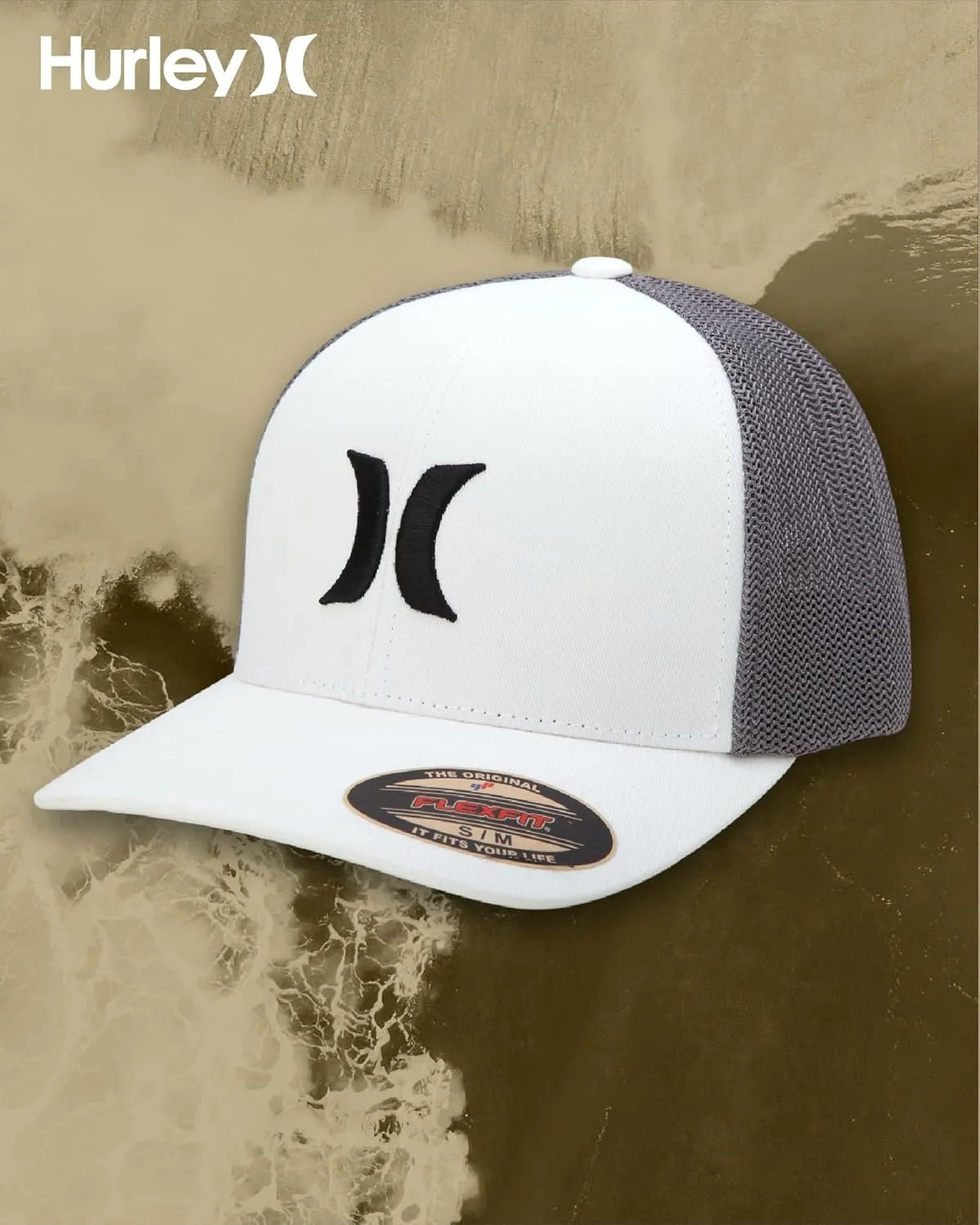 Hurley Men's Hat - Laguna Icon Mesh Fitted Trucker Cap