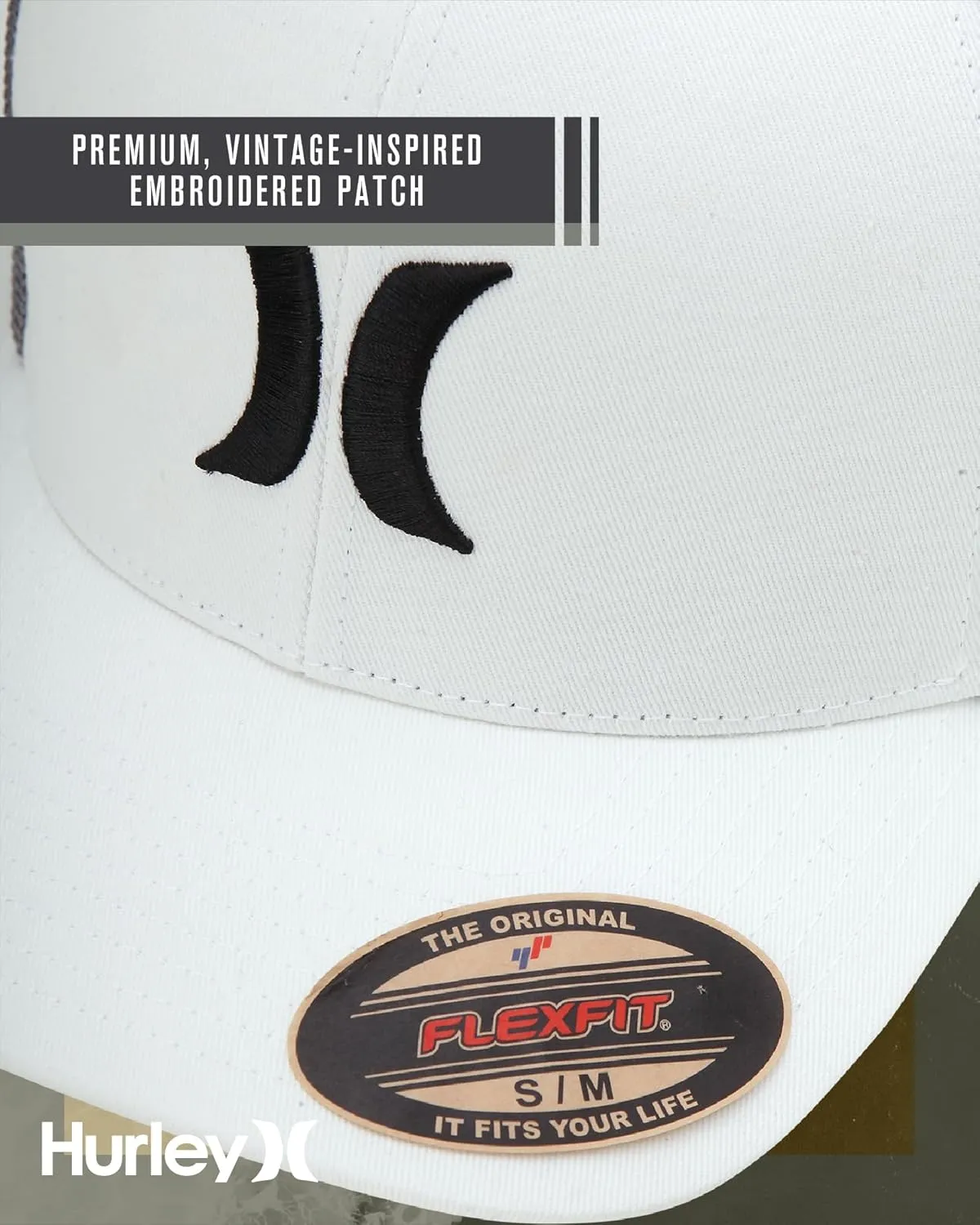 Hurley Men's Hat - Laguna Icon Mesh Fitted Trucker Cap