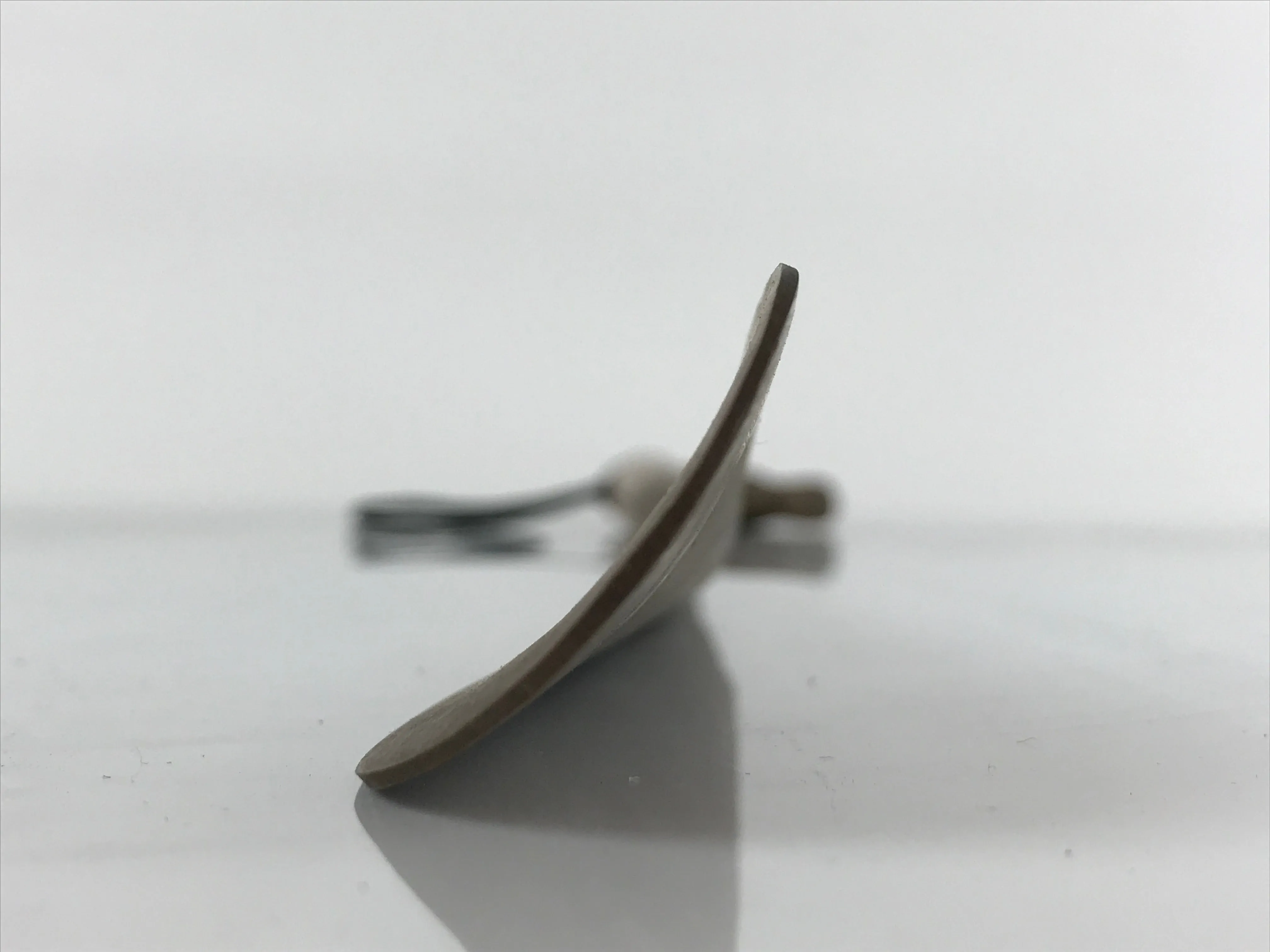 Japanese Metal Horse Head Shoehorn Vtg Wood Handle Uma Kutsubera Brown JK671