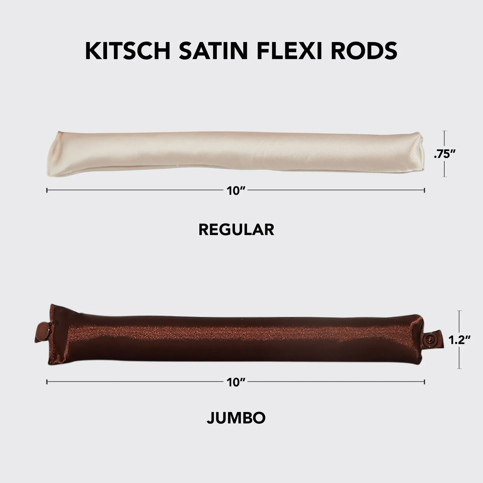 KITSCH JUMBO SATIN HEATLESS CURLING SET ROSEWOOD