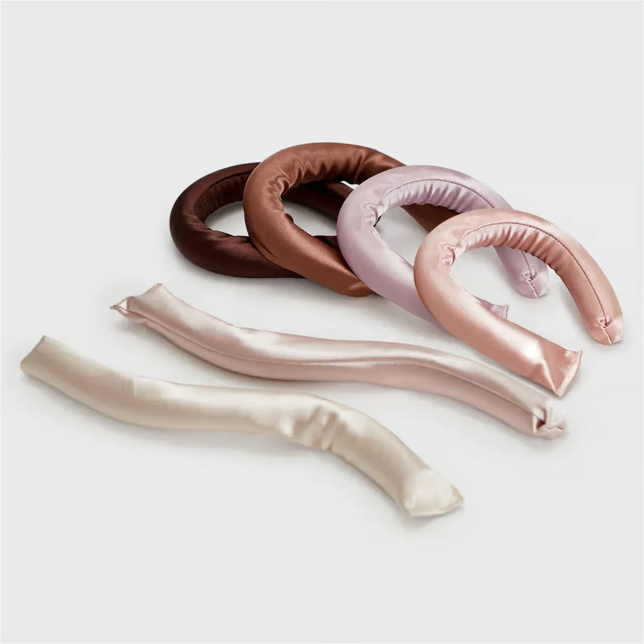 Kitsch Satin Wrapped Flexi Rods - 6pc