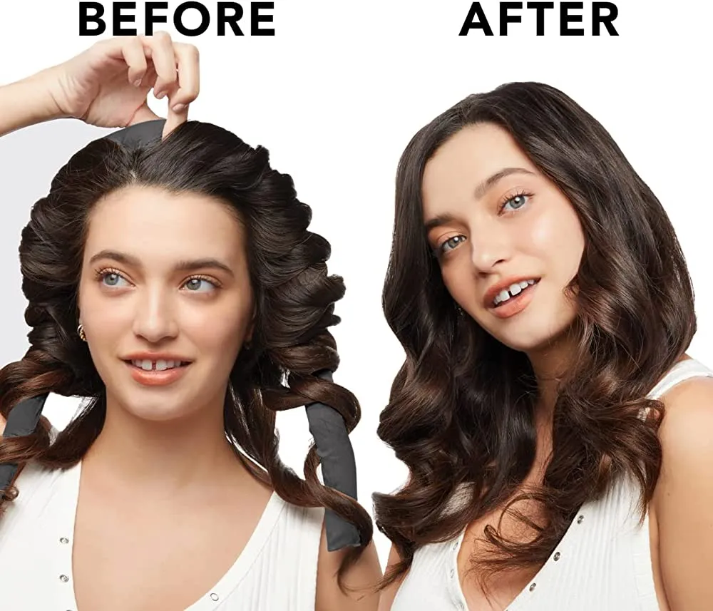 KITSCH SATIN WRAPPED FLEXI RODS HEATLESS CURLING SET ROSEWOOD