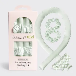 Kitsch x Divi Satin Heatless Hair Curler Satin Bundle