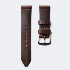 Leather Watch Strap - Antique Brown