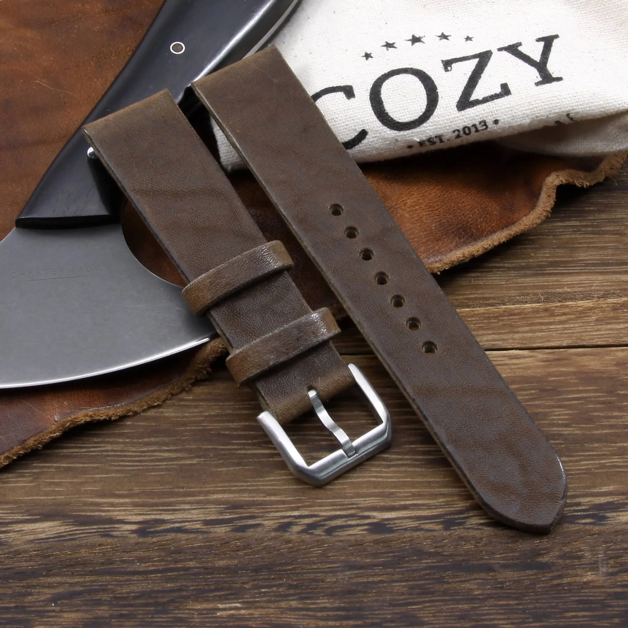 Leather Watch Strap, Vintage 404 | Stitch-less
