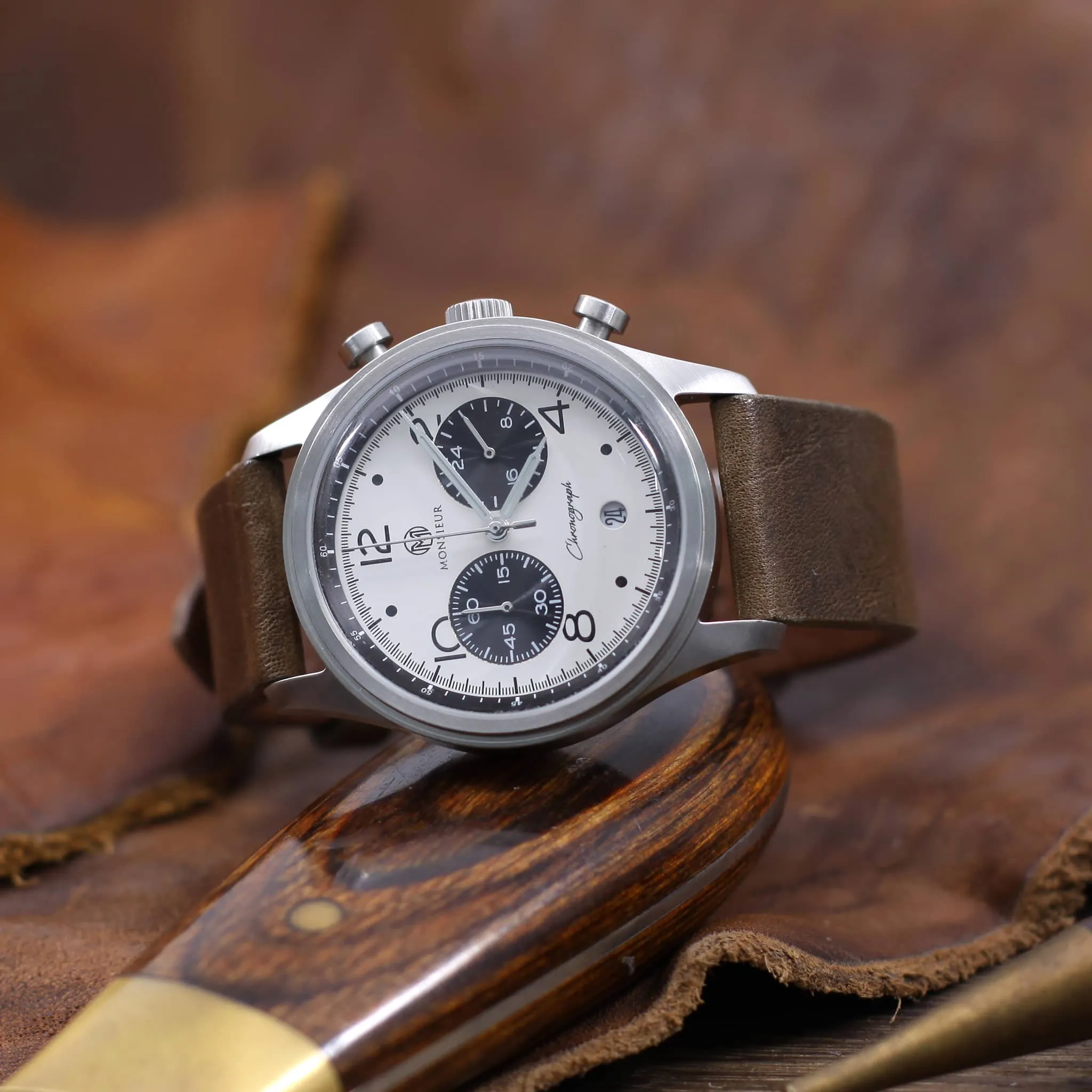 Leather Watch Strap, Vintage 404 | Stitch-less