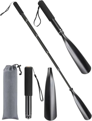 Mishell Shoe Horn Long Handle, Telescopic 16"-38", Sturdy Aluminium Alloy, Shoe Horn Long Handle For Seniors Men Women Kids, Shoehorn Long-handled for Boots, Long Shoe Horn For Men