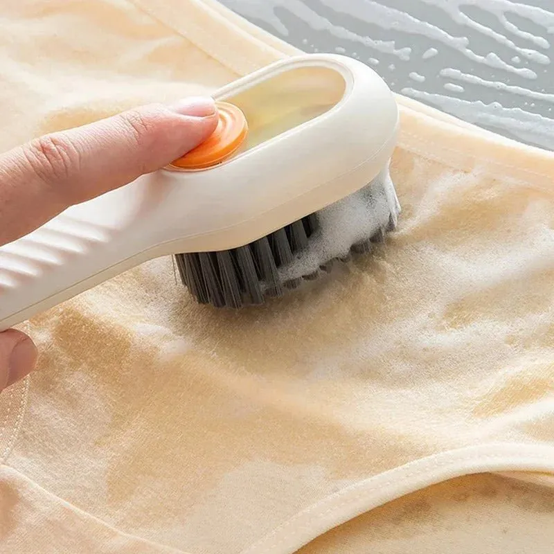 Multi-functional Soft Bristle Shoe & Calothing Brush – Long-Handled Cleaner for Easy, Effective Household Care