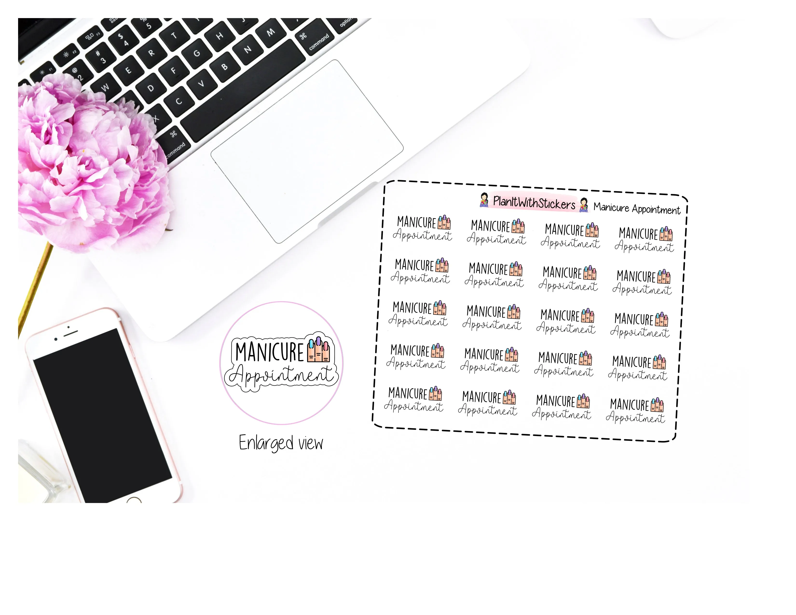 Nail Appointment Nail Care Manicure Stickers
