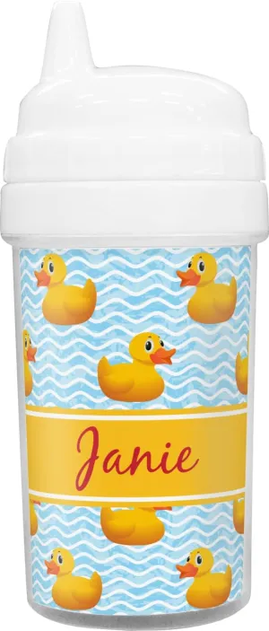 Personalized Rubber Duckie Toddler Sippy Cup