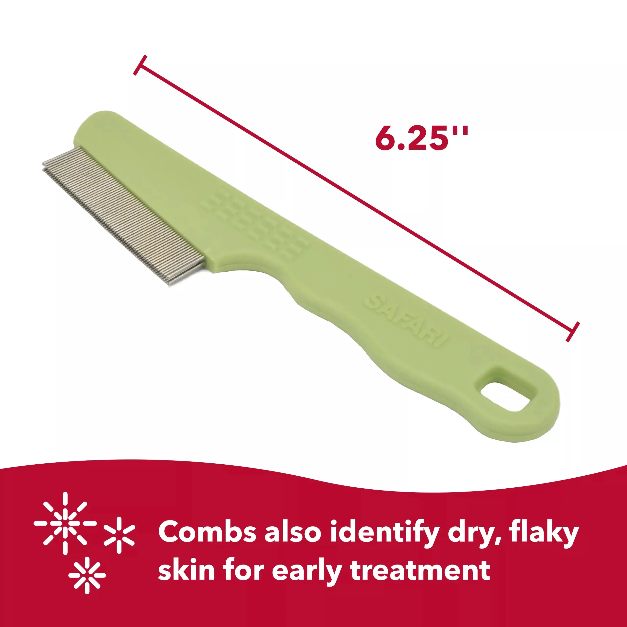 Safari Double Row Flea Comb For Dogs