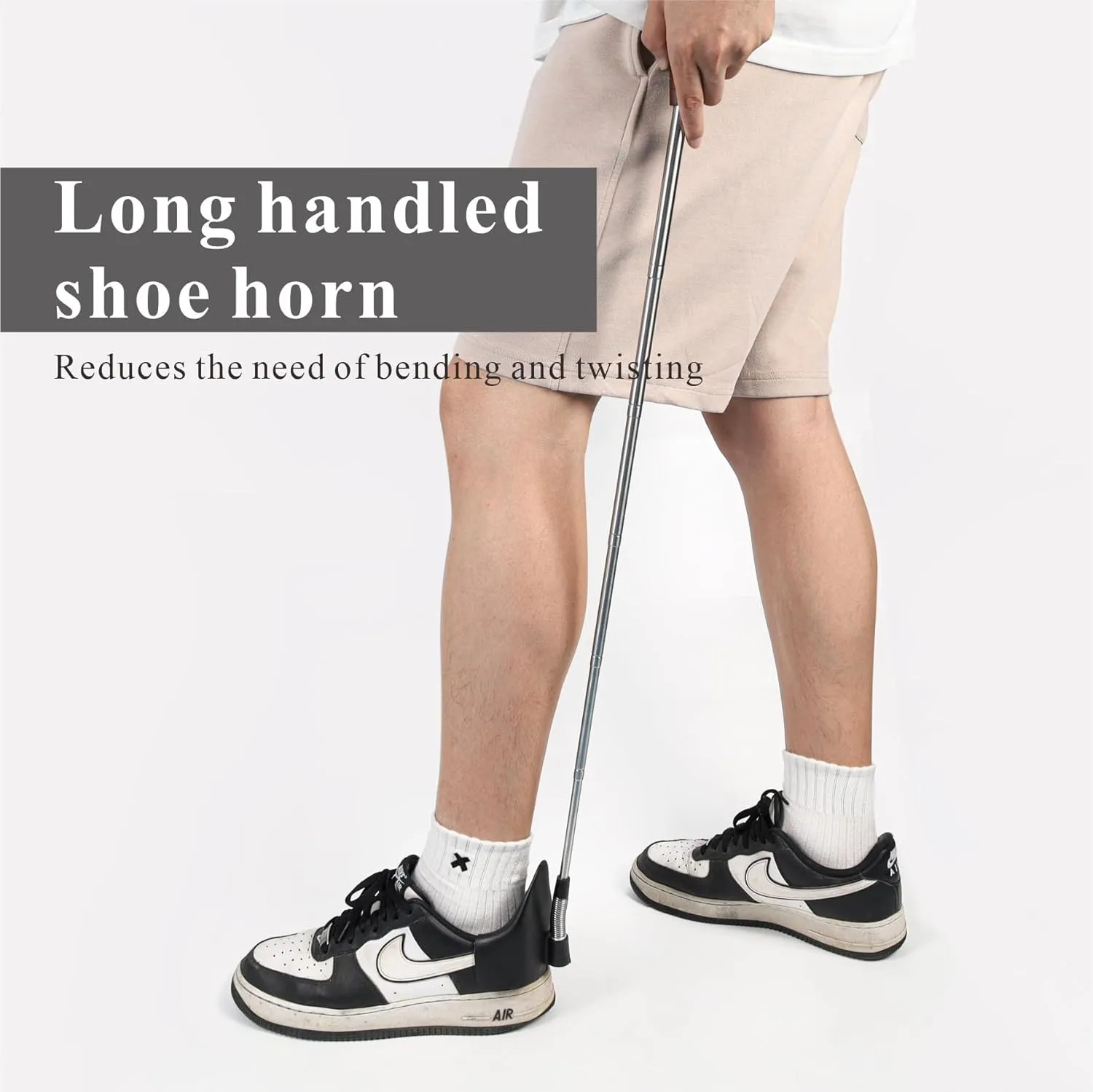 Shoe Horn Long Handle for Seniors-10-31 Telescopic Shoehorns For Men Pregnant Woman Gifts Elderly Dad