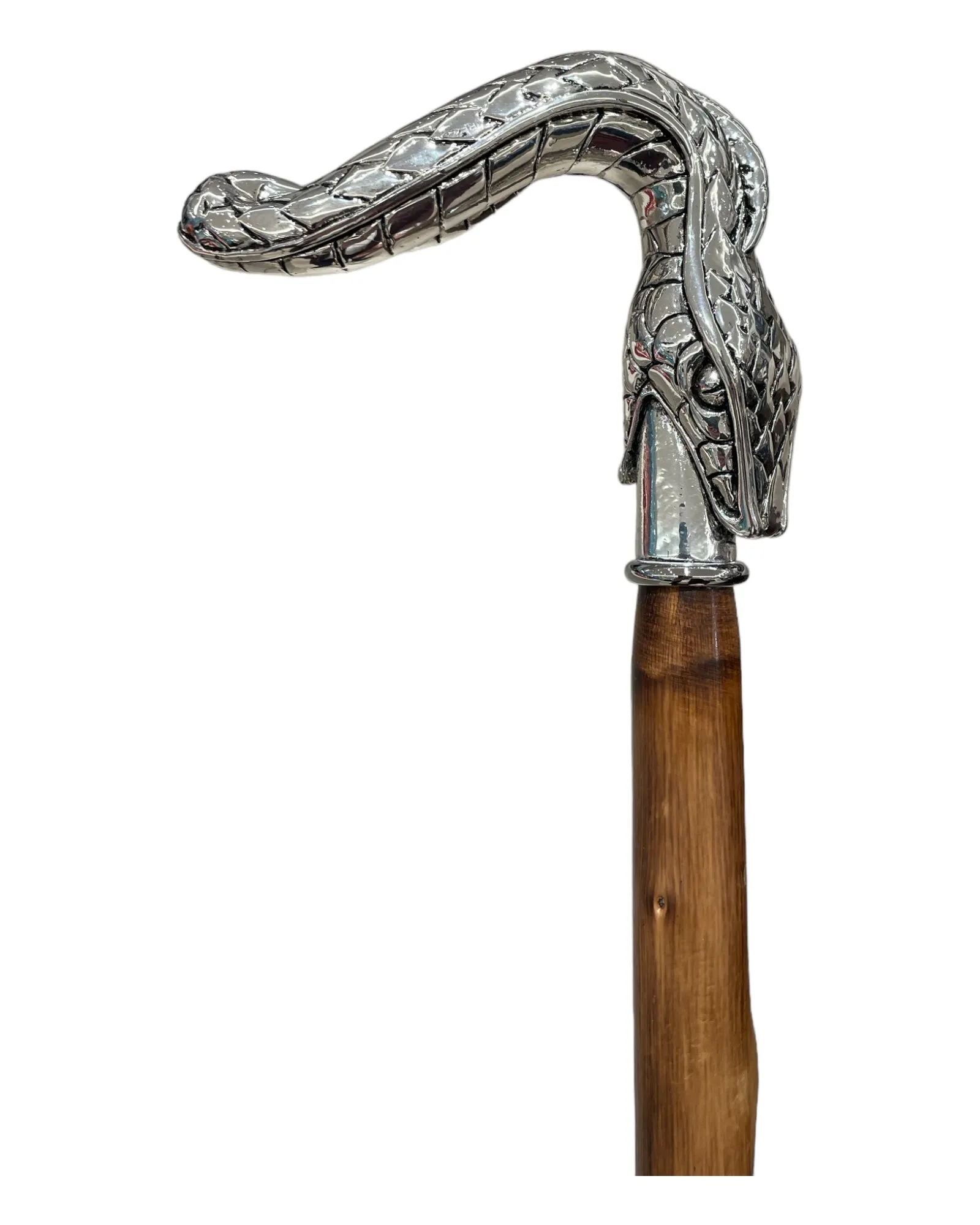Silver Snake Long Shoehorn - Chestnut, Silver
