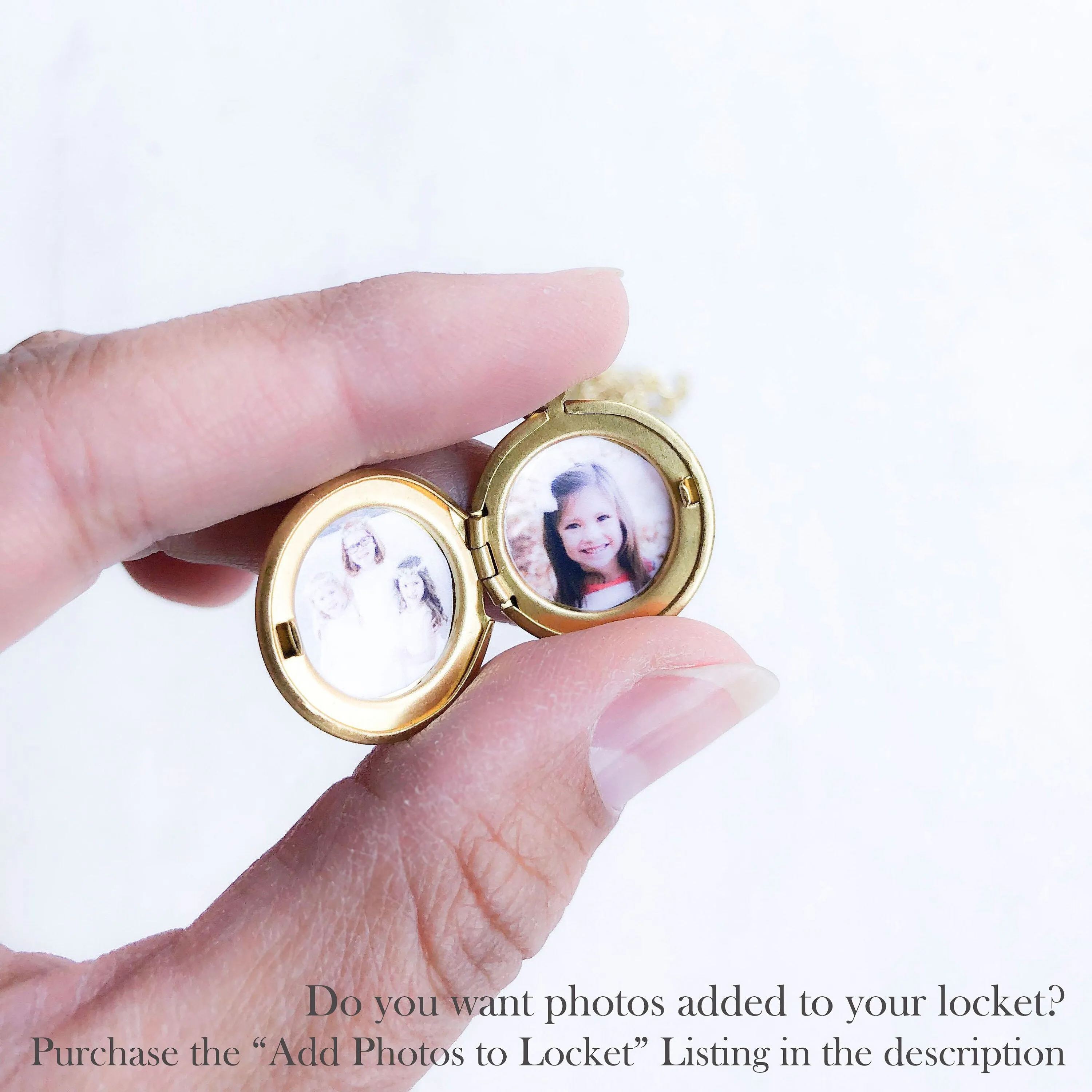 Simple Tiny Gold Locket