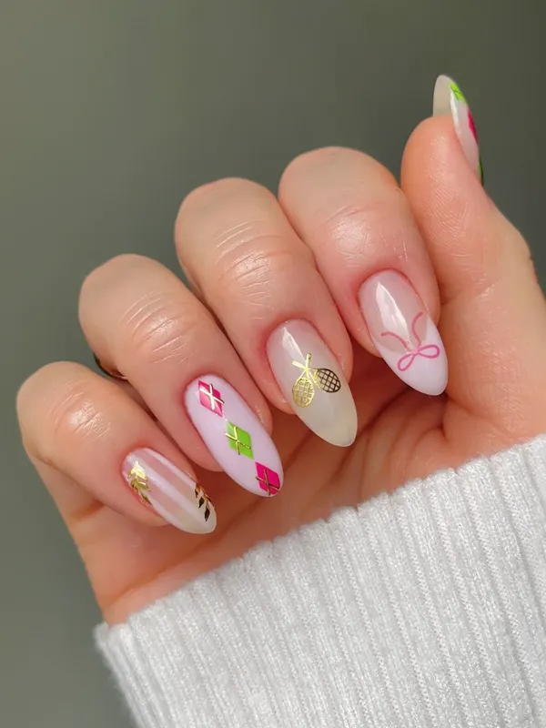 Tennis Club Nail Art Stickers