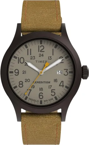 Timex Expedition Scout 40mm Mens Analog Watch | INDIGLO Backlight and Luminous Hands | Durable Comfortable Adjustable Strap | 24 Hour Time | Rugged Outdoor Watch | 50M Water Resistance
