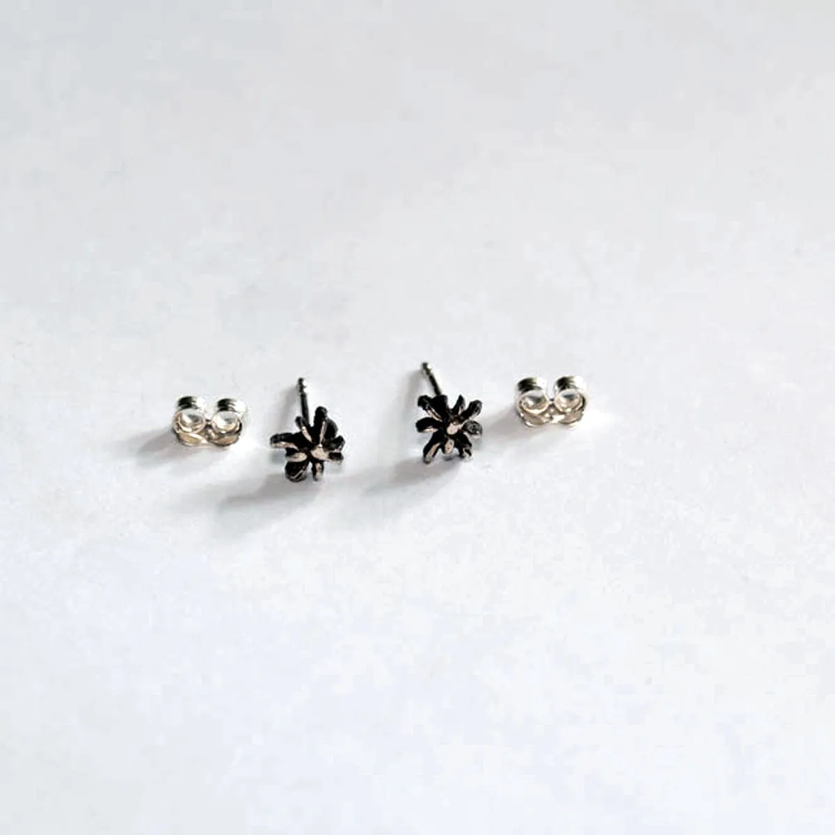Tiny Spider Stud Post Earrings