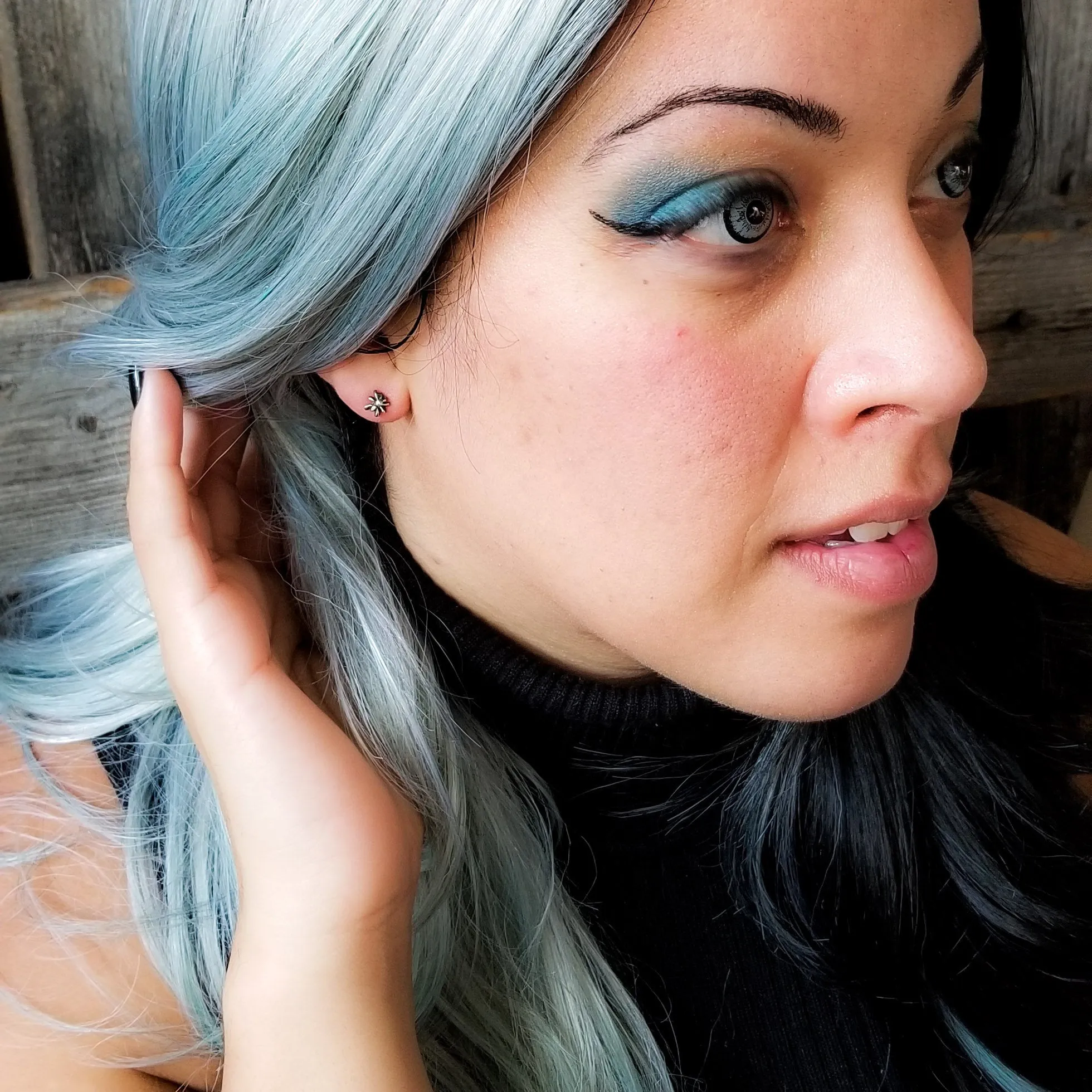 Tiny Spider Stud Post Earrings