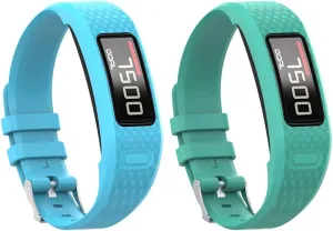 Watbro Bands Compatible with Garmin Vivofit 1/ Vivofit2, Soft Silicone Colorful Replacement Watch Band Strap Wristband for Vivofit 1/ Vivofit 2 Activity Tracker, for Women Men Small Large