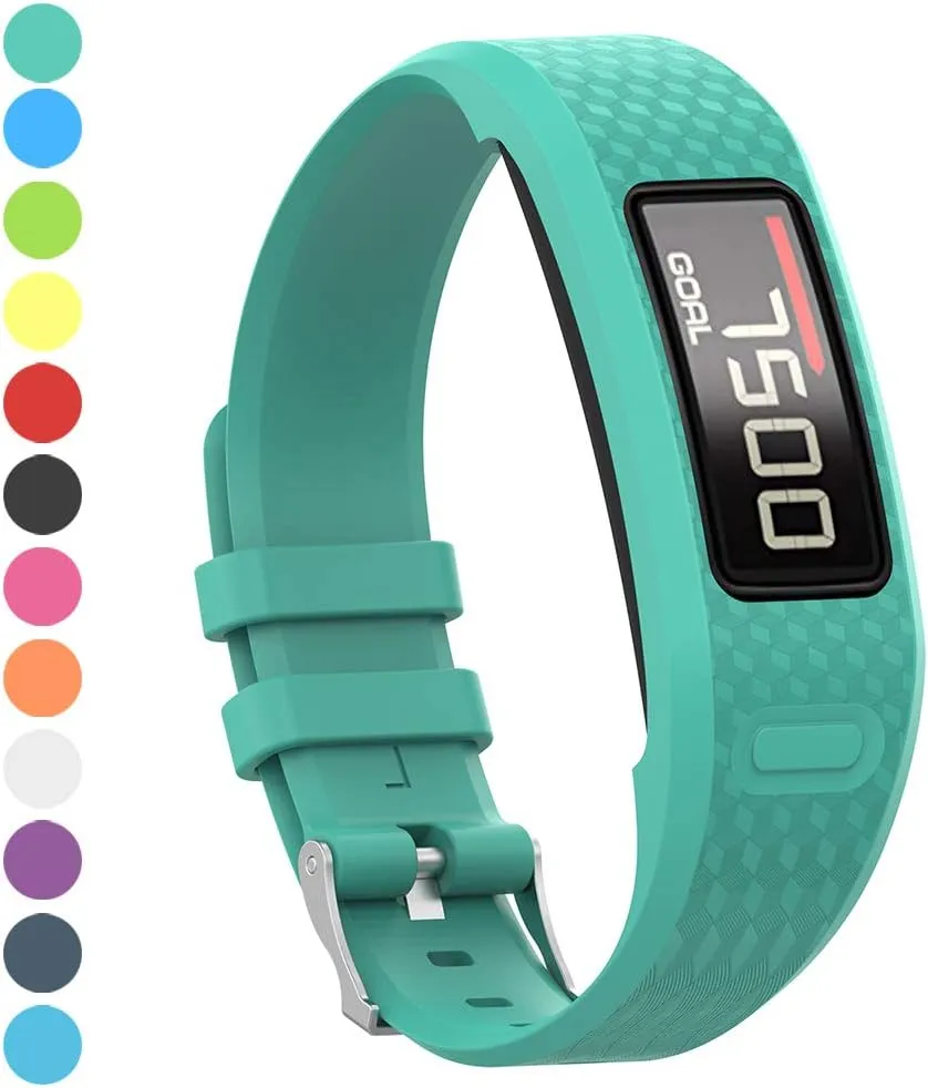 Watbro Bands Compatible with Garmin Vivofit 1/ Vivofit2, Soft Silicone Colorful Replacement Watch Band Strap Wristband for Vivofit 1/ Vivofit 2 Activity Tracker, for Women Men Small Large