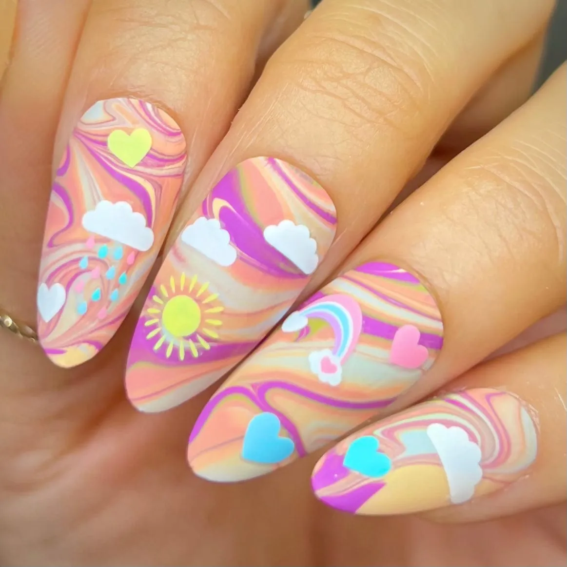 Weather Forecast (DP3542) - Spring Nail Art Sticker Sheet
