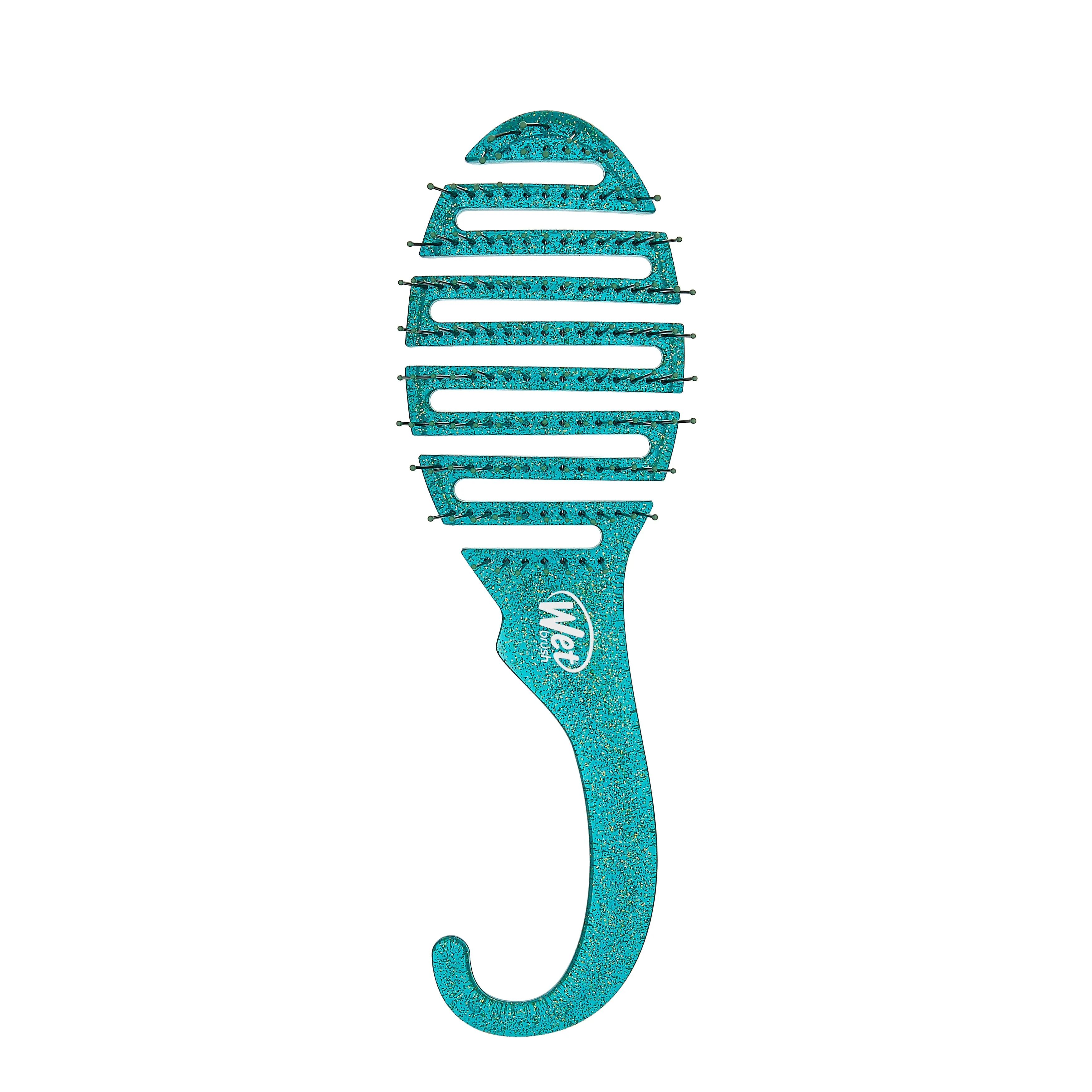Wet Brush® Shower Detangler Hair Brush Green Glitter